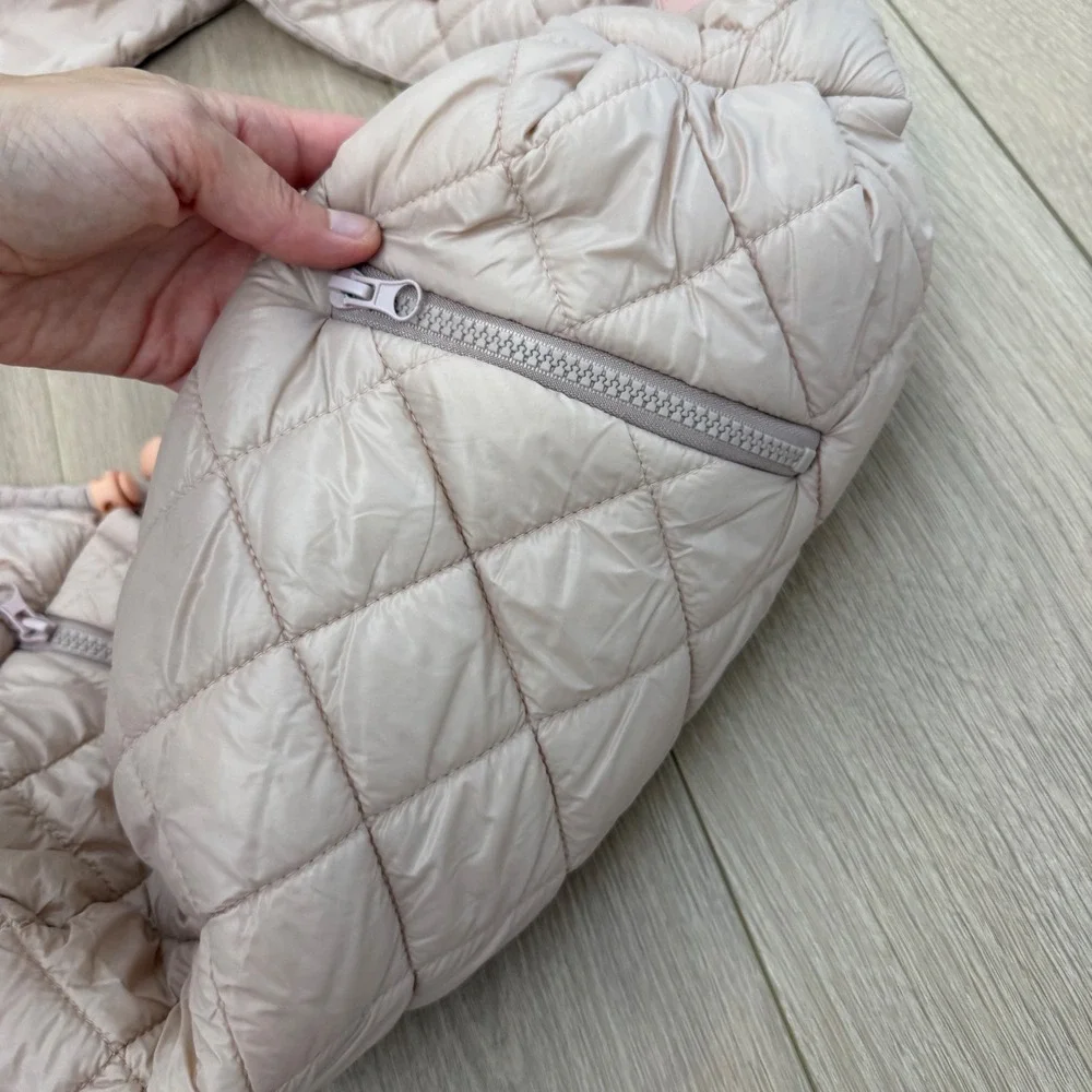 Maxbone Go-with-Me Quilted Pet Carrier Sling Blush Pink Small Dog Cat Bag